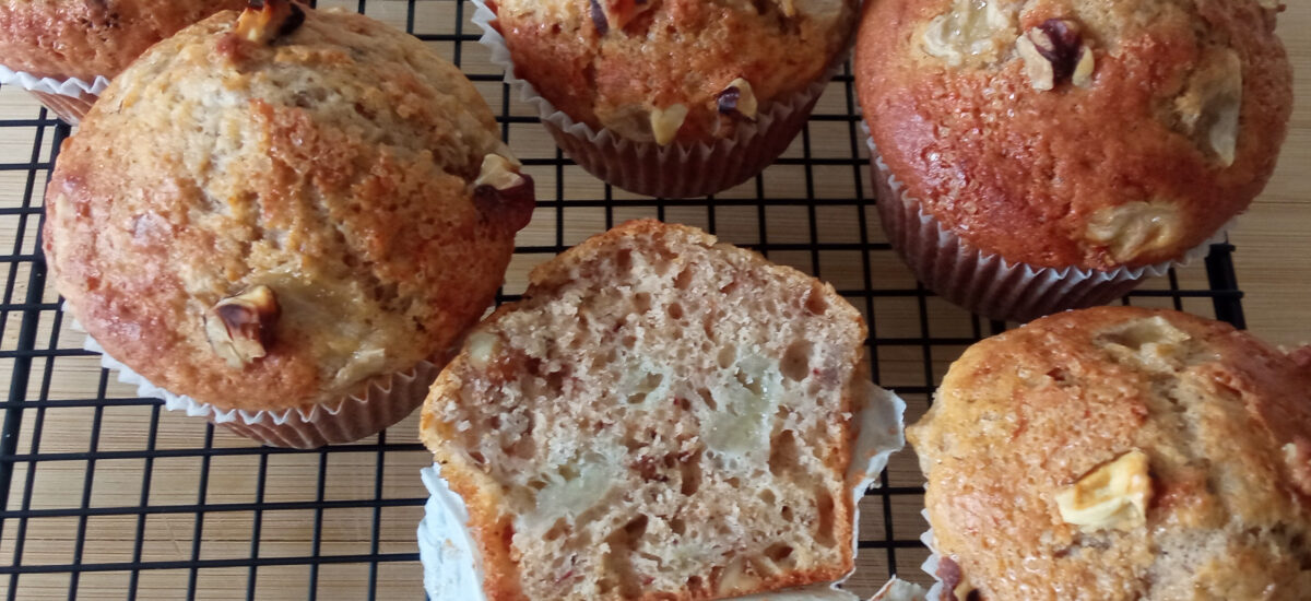 Banana Walnut Muffins – Moist, Nutty, and Naturally Sweet