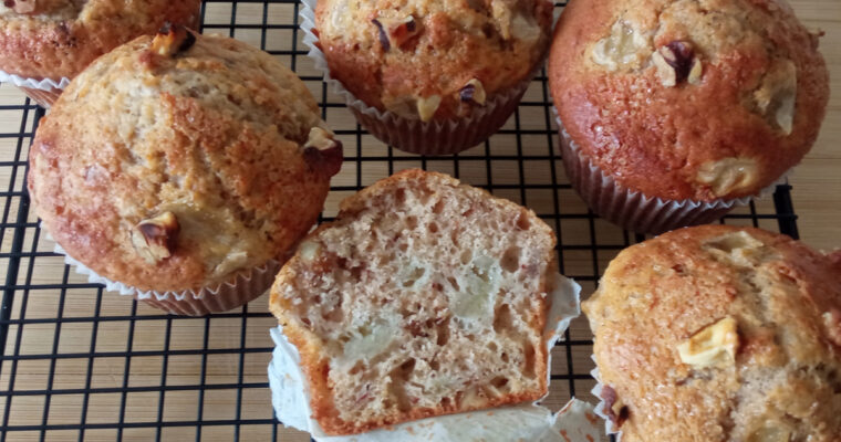 banana walnut muffins recipe